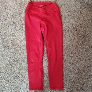 Zyia Red Leopard Scrunchy What Light n Tight Hi-Ri